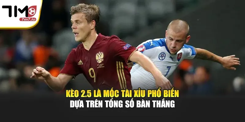 Kèo 2.5 Là Gì? Cách Hiểu Đúng Dành Cho Các Cược Thủ Kèo 2.5 là mốc tài xỉu phổ biến dựa trên tổng số bàn thắng