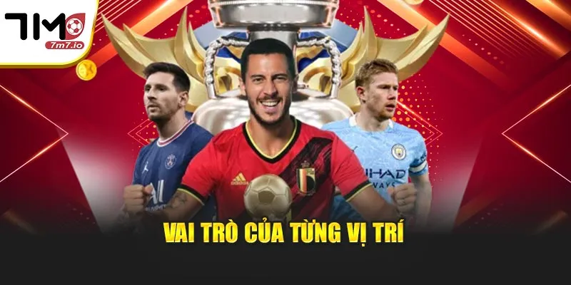 Vị Trí Trên Sân: Cẩm Nang Về Sơ Đồ Chiến Thuật Tại 7M Vai trò của từng vị trí