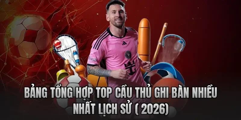 Bảng tổng hợp Top cầu thủ ghi bàn nhiều nhất lịch sử ( 2026)