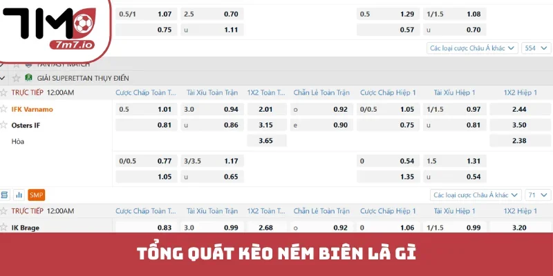 Tổng quát kèo ném biên là gì?